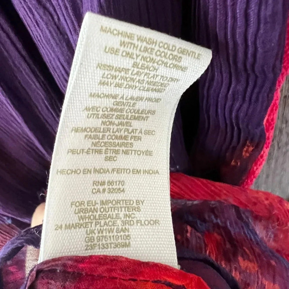 Free People Firecracker Tunic Tank Top Orange Combo Size XS - Picture 10 of 10